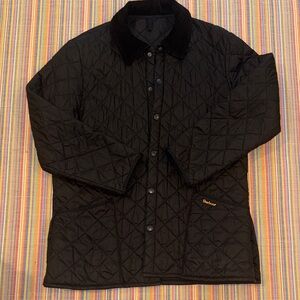 Barbour Liddlesdale Quilted Black Men's Jacket L EUC